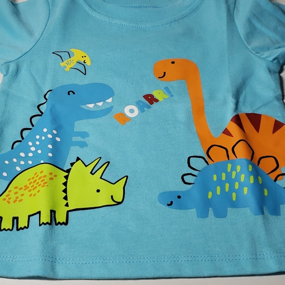 Baby boy Dinosaur sleeve tee - Picture 4 of 6